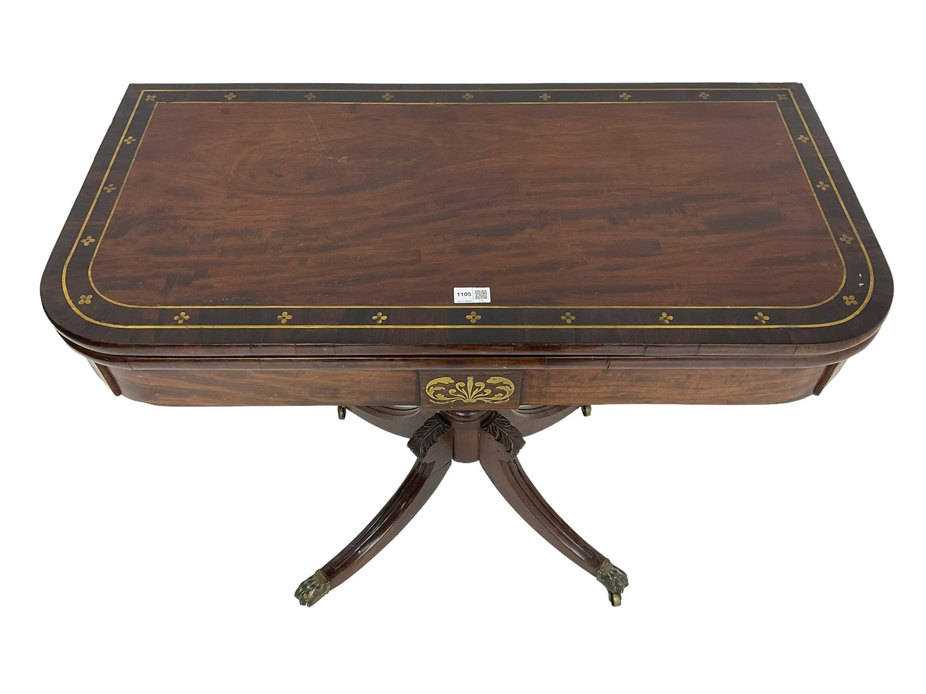 Regency mahogany tea table - Image 2 of 5