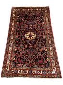 Persian Nahawand blue ground rug