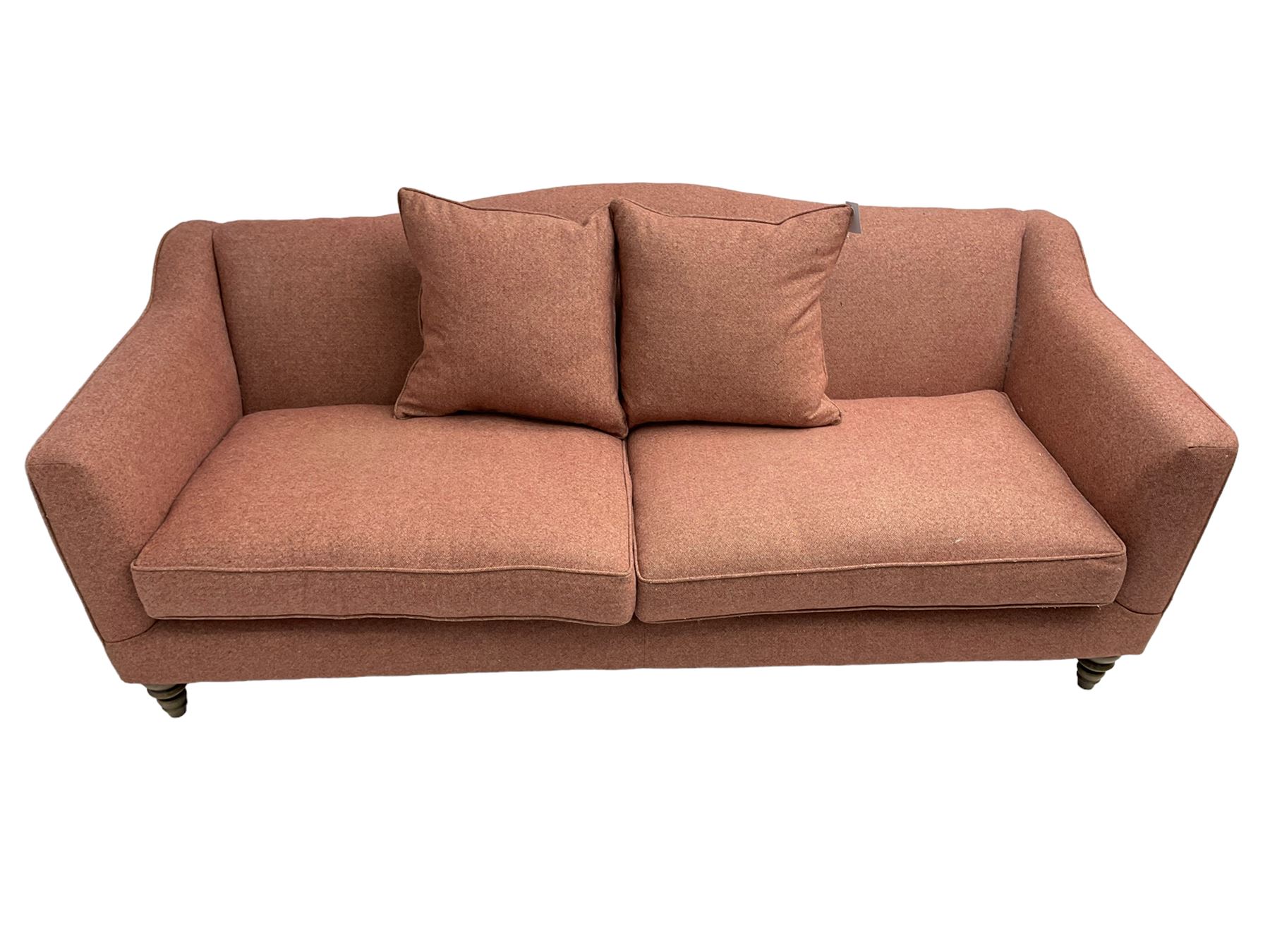John Lewis - Grande four seat sofa upholstered in woollen tweed fabric - Image 2 of 5
