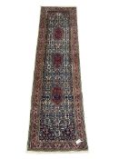 Persian Bidjar ivory ground runner