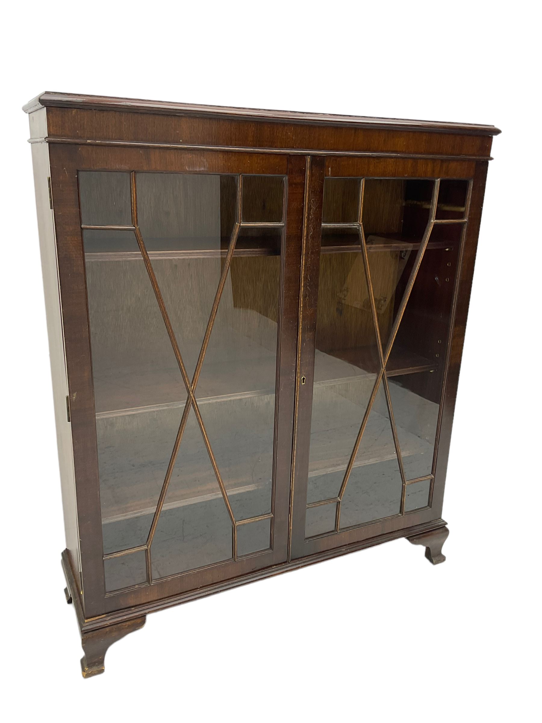 Early 20th century mahogany glazed display cabinet