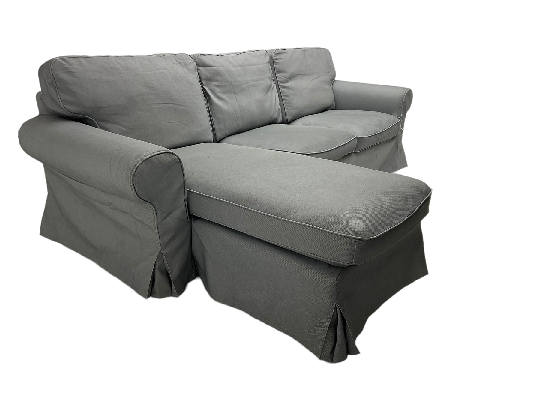 IKEA - 'EKTORP' three seat corner sofa - Image 6 of 6