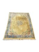 Large Chinese washed woollen carpet