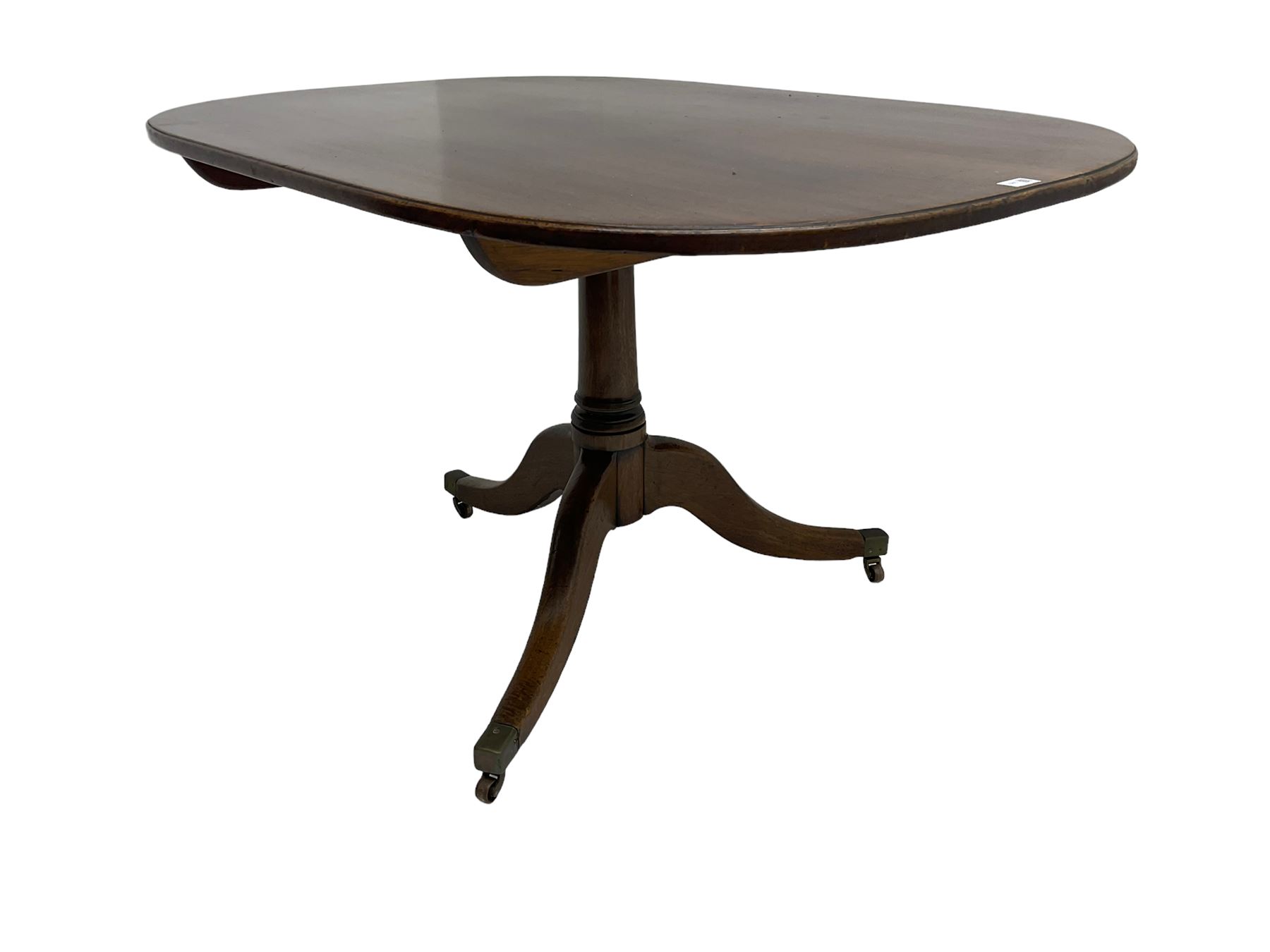 George III mahogany pedestal table