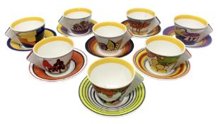 Wedgwood limited edition Clarice Cliff Design Taking Tea collection