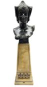 Grand Tour style bronze bust in the Egyptian taste