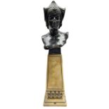 Grand Tour style bronze bust in the Egyptian taste