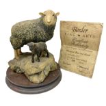 Border Fine Arts limited edition Herdwick Ewe and Lamb figure group