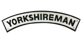 Arched cast iron Yorkshireman sign