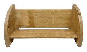 'Mouseman' oak book trough