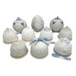 Seven Lladro bells