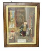 Invercauld Scotch 'The Spirit of his Master' Edwardian advertising chromolithograph in frame