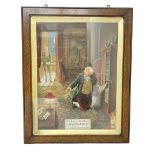 Invercauld Scotch 'The Spirit of his Master' Edwardian advertising chromolithograph in frame