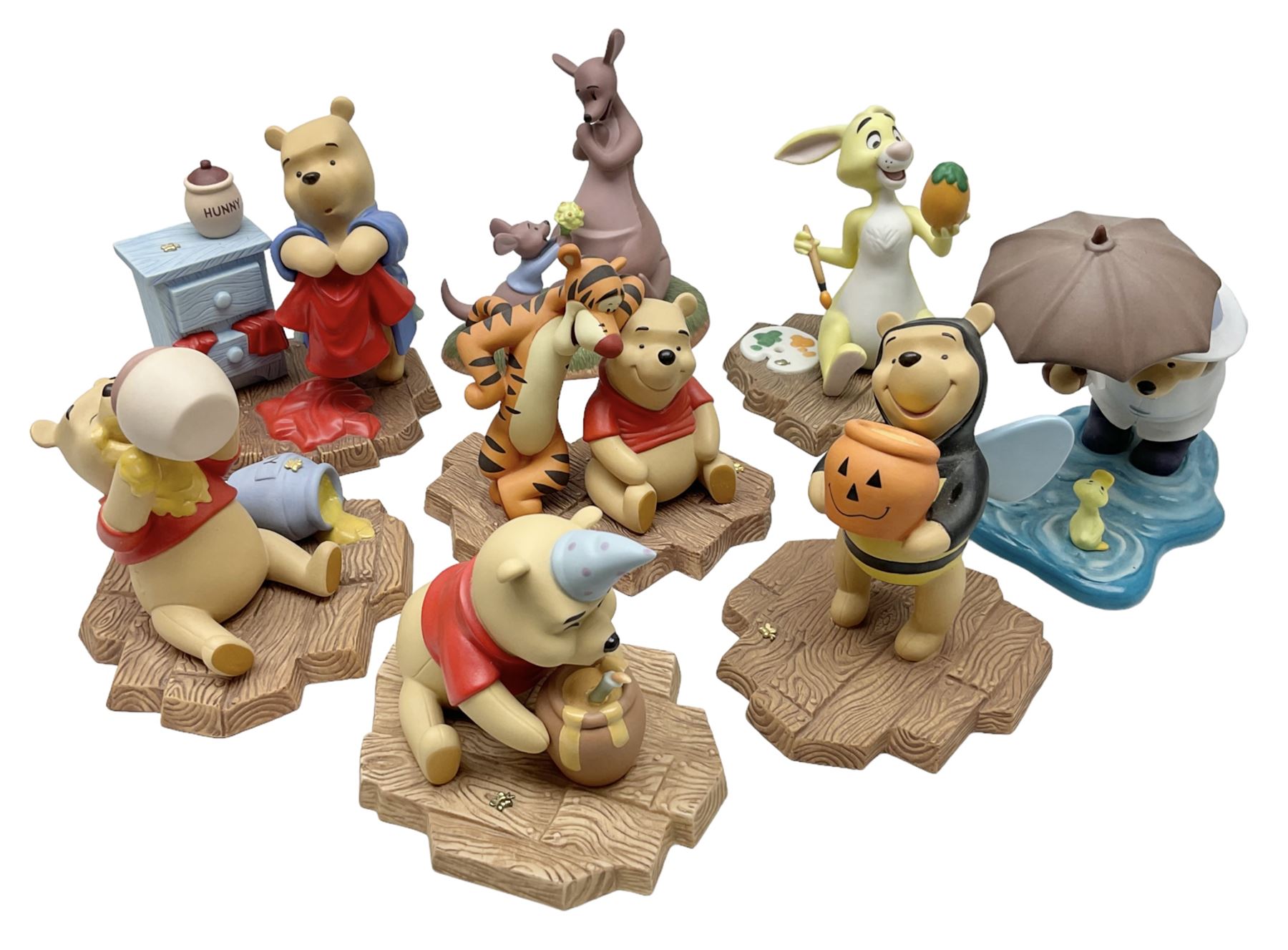 Collection of eight Disney Pooh and Friends figures