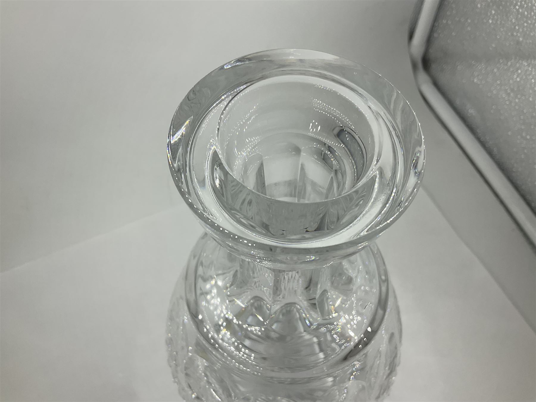 Waterford Crystal Coleen pattern cut glass decanter and Waterford cut glass octagonal pyramid shaped - Image 6 of 8