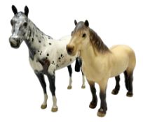 Two Beswick figures of horses