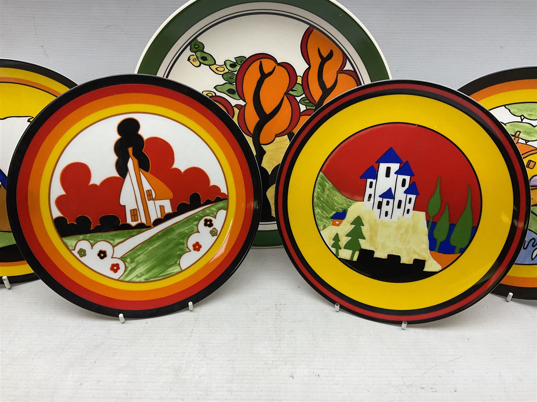 Seven Wedgwood limited edition Clarice Cliff Design plates - Image 4 of 10