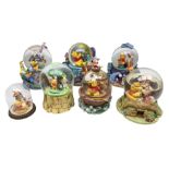 Five Disney Winnie The Pooh snow globes
