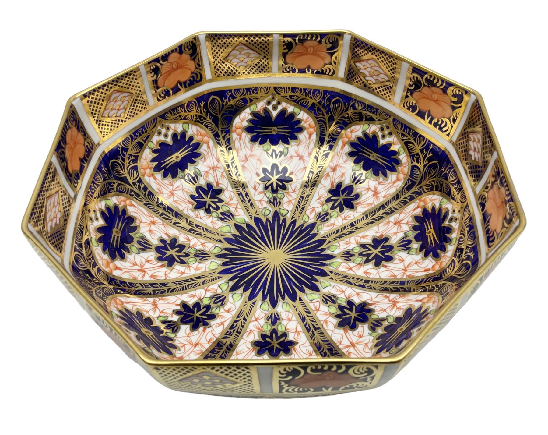 Royal Crown Derby Imari bowl of octagonal form