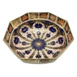 Royal Crown Derby Imari bowl of octagonal form