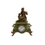 An early 20th century French striking mantle clock c1910