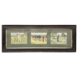 Victor Venner: 'Old Sports' set of three framed chromolithographs