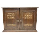 Oak table top cabinet