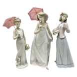 Three Lladro figures