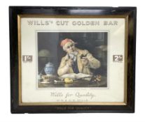 Will's Cut Golden Bar Edwardian advertising chromolithograph