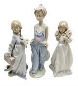Three Lladro figures comprising
