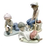 Three Lladro figures