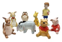 Set of eight Winnie the Pooh Beswick figures