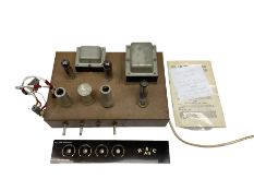 RSC A11 14 Watt ultra linear valve amplifier with original data sheet/circuits