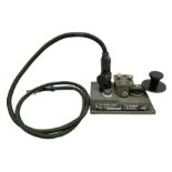 MOD British Army Royal Ordnance Factory R.O.F. Blackburn 93 Morse signals telegraph key with broad a