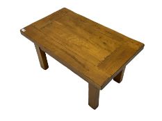 Rustic oak rectangular coffee table