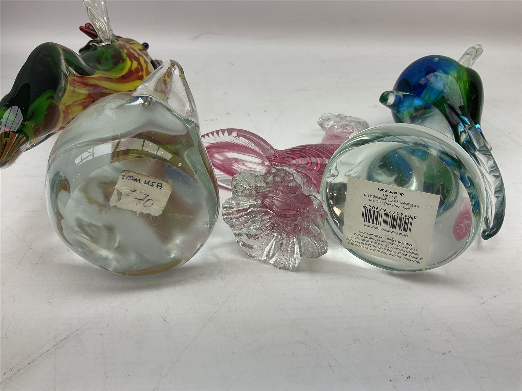 Three Murano style glass cockatoo parrots - Bild 8 aus 9