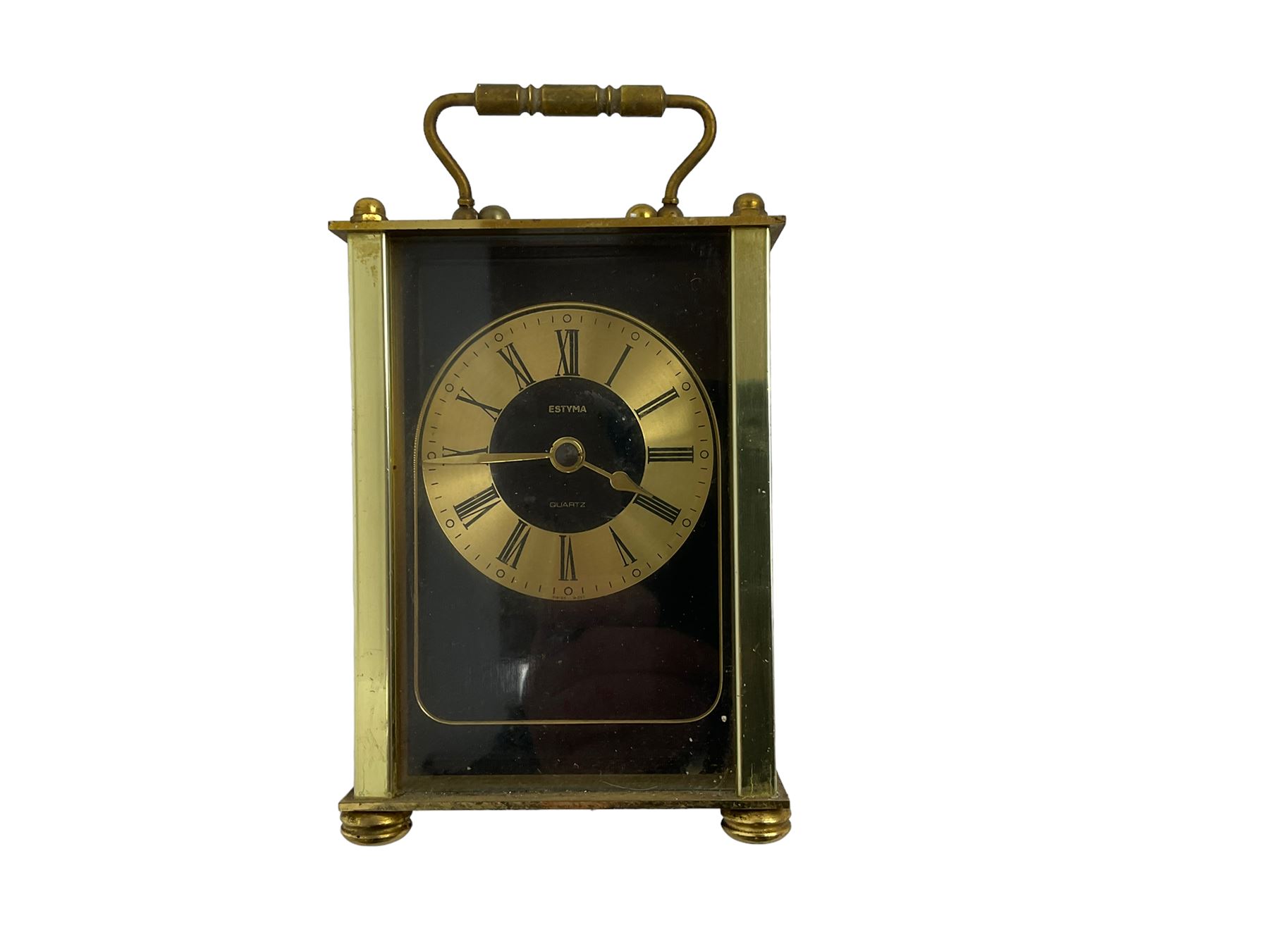 20th century Estyma quartz carriage clock