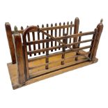 Early 20th century novelty letter rack modelled as a gate and picket fence