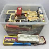 Large quantity of empty die-cast model vehicle boxes