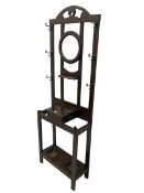 Early 20th century oak hallstand