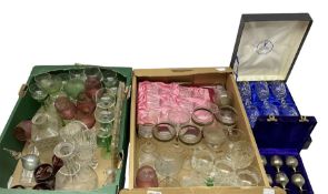 Collection of 19th century and later glassware