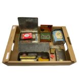 Large collection of vintage tins