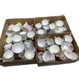 large collection of tea cups