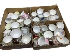 large collection of tea cups