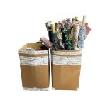 Haberdashery Shop Stock: Haberdashery Shop Stock: Various rolls of chintz and patterned rolls of fab
