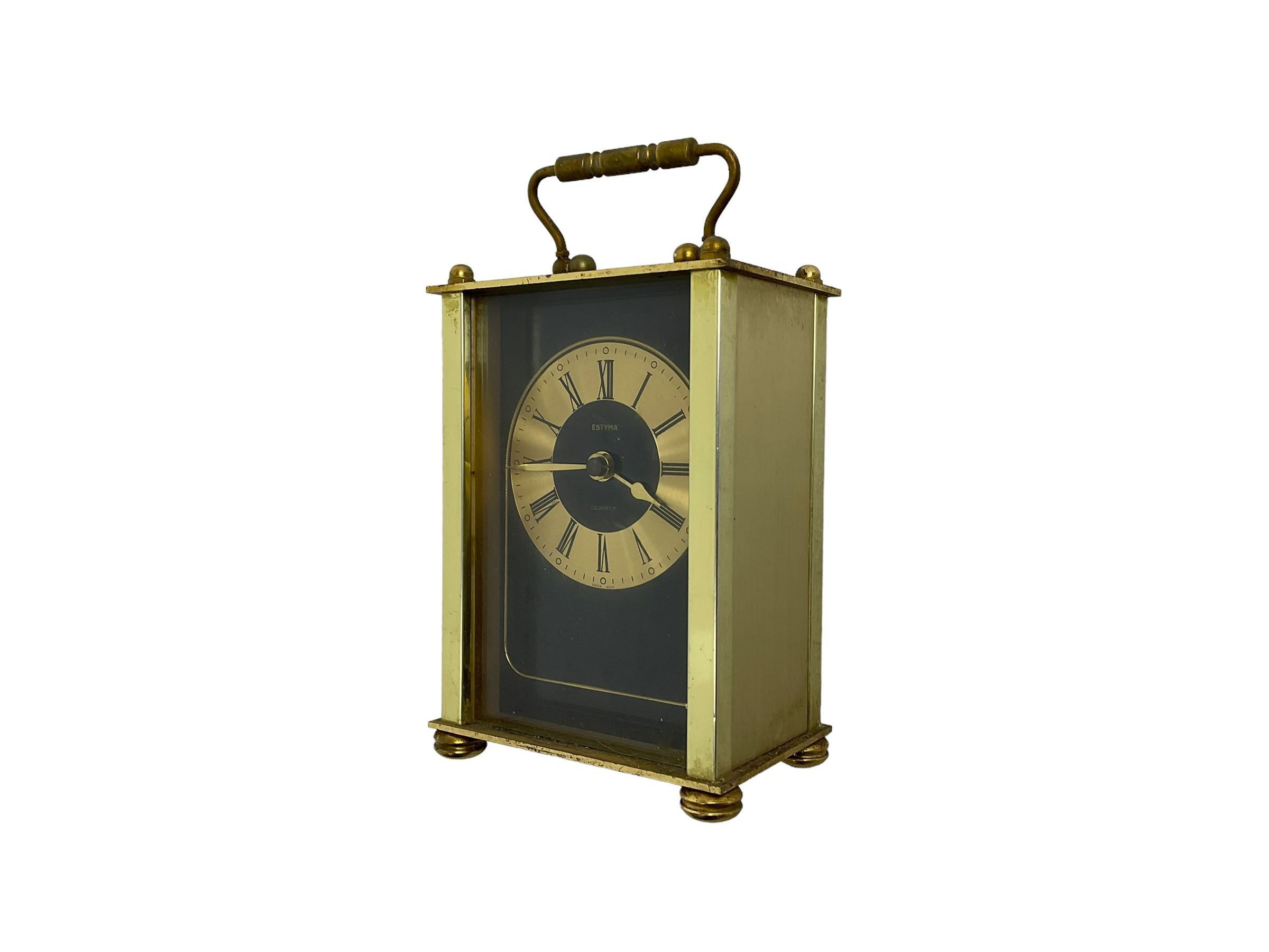 20th century Estyma quartz carriage clock - Image 2 of 2