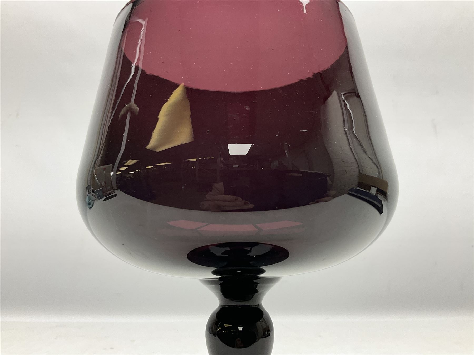 Large 1860/70s amethyst display goblet - Image 2 of 6