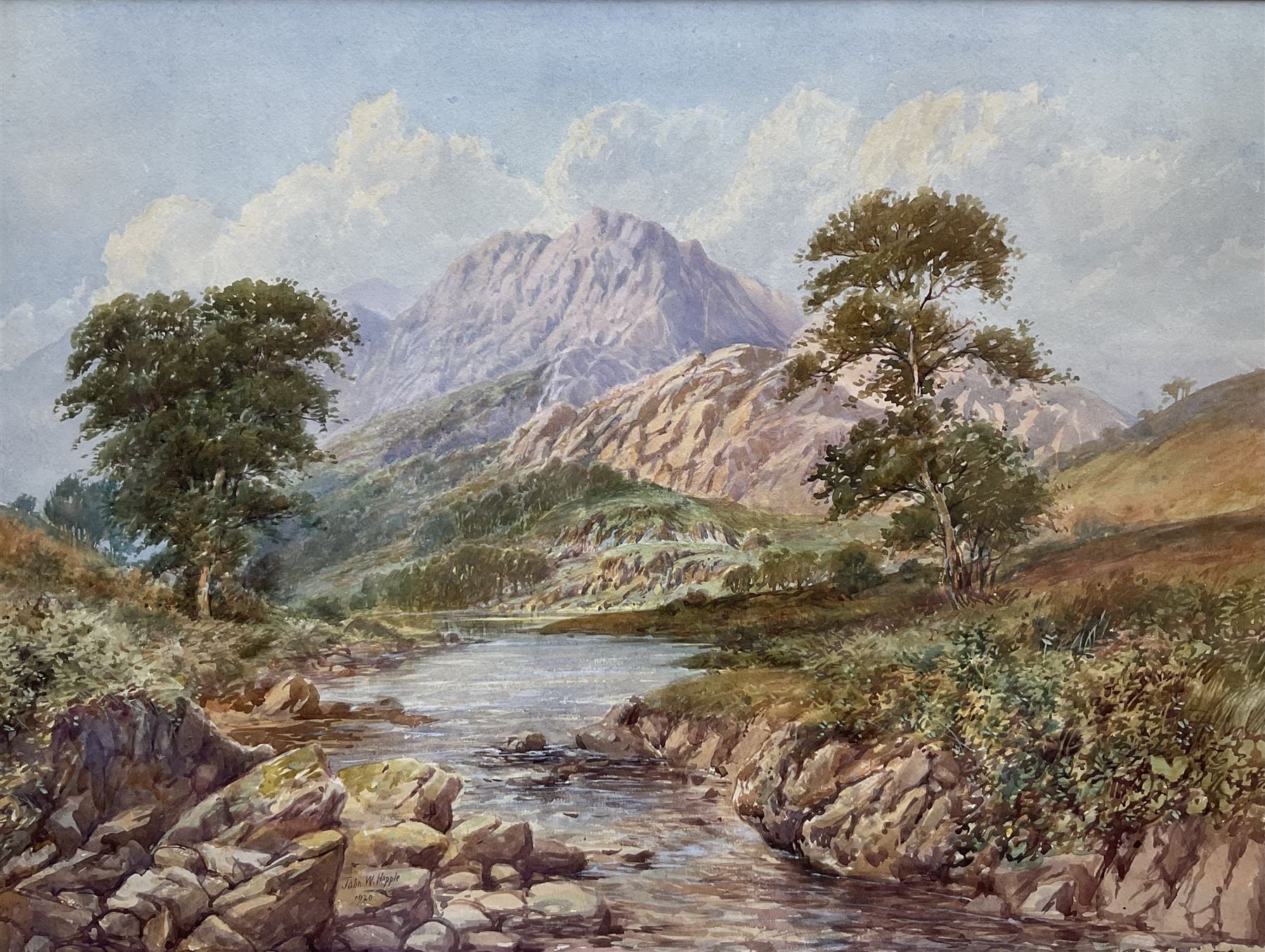 John Wilson Hepple (British 1886-1939): River Landscape