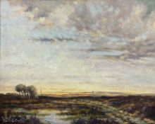 Donald Gray Midgely (British 1918-1995): 'The End of the Day - Goathland North Yorkshire'