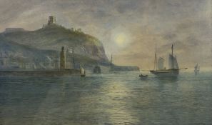 F Walters (British 19th/20th century): 'Scarborough from the Sea'